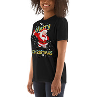 Merry Christmas, Santa Claus, Holy night, kurzärmeliges Unisex-T-Shirt