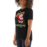 Merry Christmas, Santa Claus, Holy night, kurzärmeliges Unisex-T-Shirt