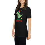 Drache, Weihnachtsmann T-Shirt, Weihnachten Shirt, Geschenk Weihnachten, personalisiertes T-Shirt, Kurzärmeliges Unisex-T-Shirt