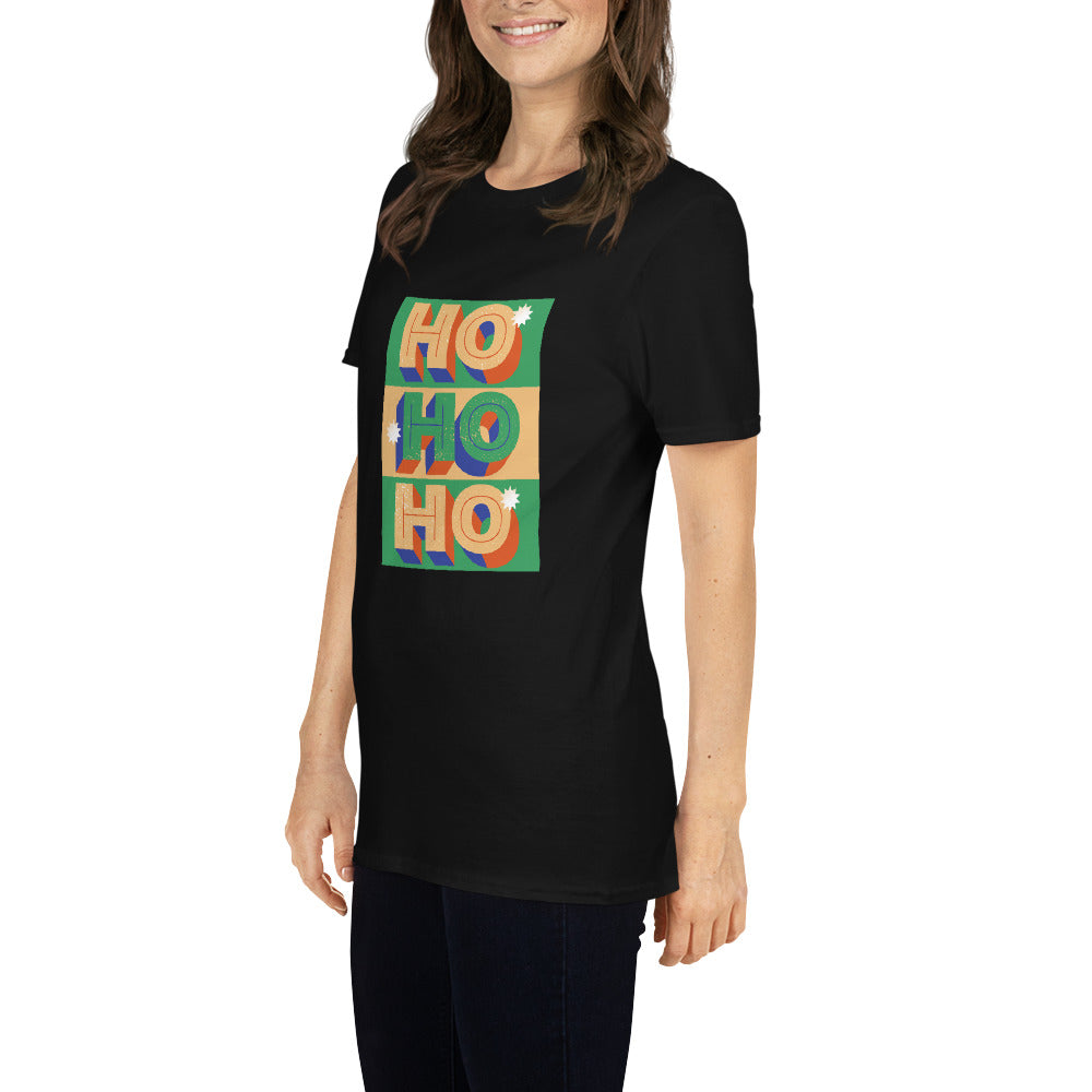 HOHOH, frohe Weihnachten, Kurzärmeliges Unisex-T-Shirt