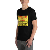 Pro Gamer am Zocken Kurzärmeliges Unisex-T-Shirt