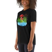 Teich mit Frosch Unisex-T-Shirt