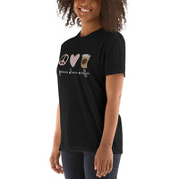 Love - Peace - Coffee Unisex-T-Shirt