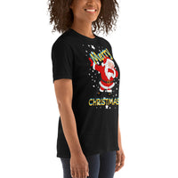 Merry Christmas, Santa Claus, Holy night, kurzärmeliges Unisex-T-Shirt