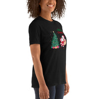 Merry Christmas, Santa Claus, Weihnachts T-Shirt, Kurzärmeliges Unisex-T-Shirt