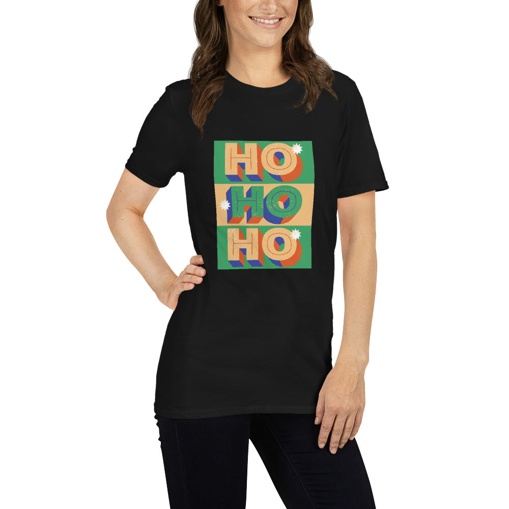 HOHOH, frohe Weihnachten, Kurzärmeliges Unisex-T-Shirt