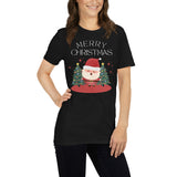 Merry christmas T-Shirt, Kurzärmeliges Unisex-T-Shirt