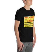 Pro Gamer am Zocken Kurzärmeliges Unisex-T-Shirt