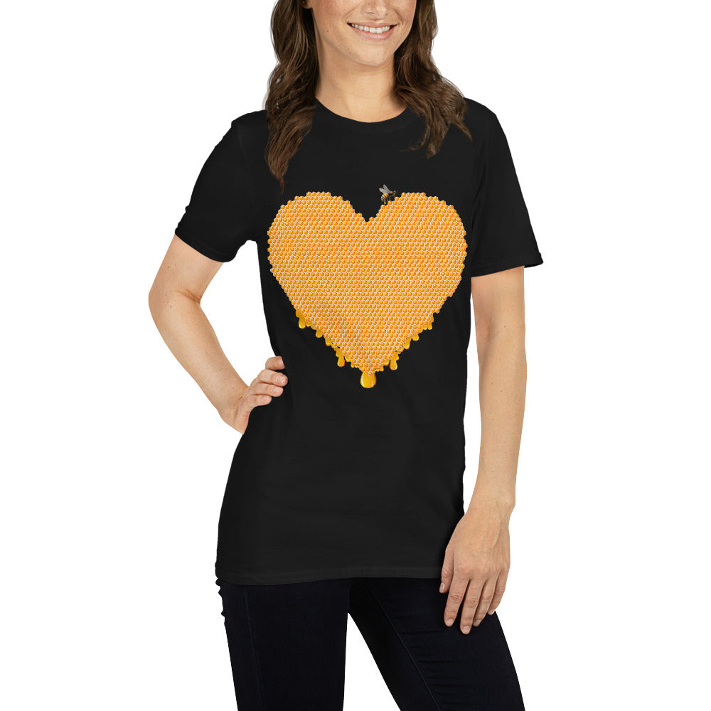 Honig Herz Kurzärmeliges Unisex-T-Shirt
