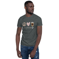 Love - Peace - Coffee Unisex-T-Shirt