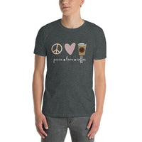 Love - Peace - Coffee Unisex-T-Shirt