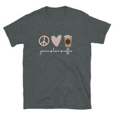 Love - Peace - Coffee Unisex-T-Shirt