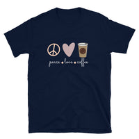 Love - Peace - Coffee Unisex-T-Shirt