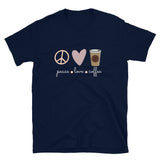 Love - Peace - Coffee Unisex-T-Shirt