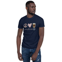 Love - Peace - Coffee Unisex-T-Shirt