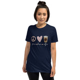 Love - Peace - Coffee Unisex-T-Shirt