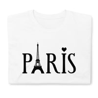 Paris, Kurzärmeliges Unisex-T-Shirt