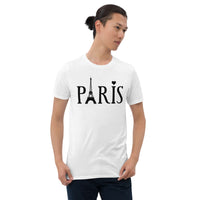 Paris, Kurzärmeliges Unisex-T-Shirt