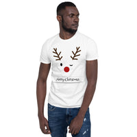 Renntier, christmas, holy night, Kurzärmeliges Unisex-T-Shirt