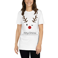 Renntier, christmas, holy night, Kurzärmeliges Unisex-T-Shirt