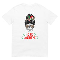 Totenkopf T-Shirt, Weihnachten T-Shirt, Kurzärmeliges Unisex-T-Shirt