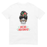 Totenkopf T-Shirt, Weihnachten T-Shirt, Kurzärmeliges Unisex-T-Shirt