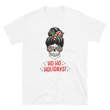 Totenkopf T-Shirt, Weihnachten T-Shirt, Kurzärmeliges Unisex-T-Shirt
