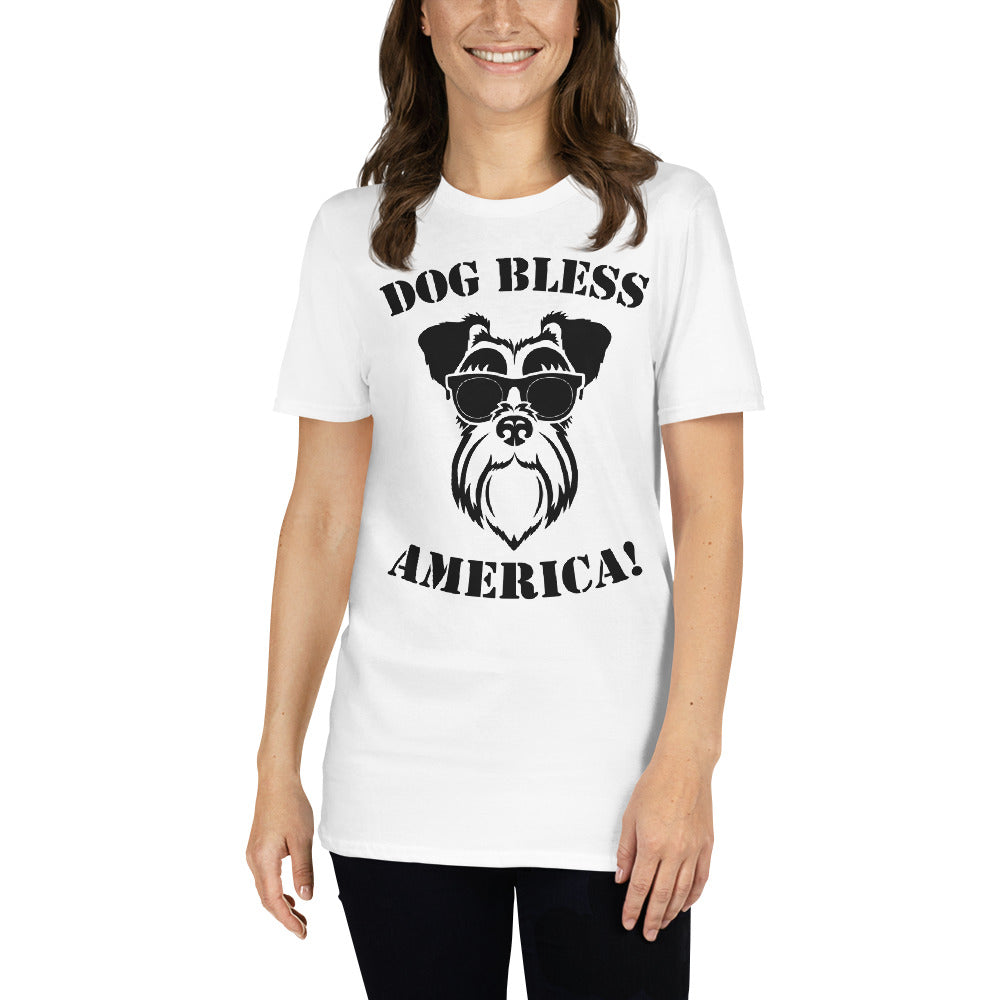 Dog bless america unisex t-shirt