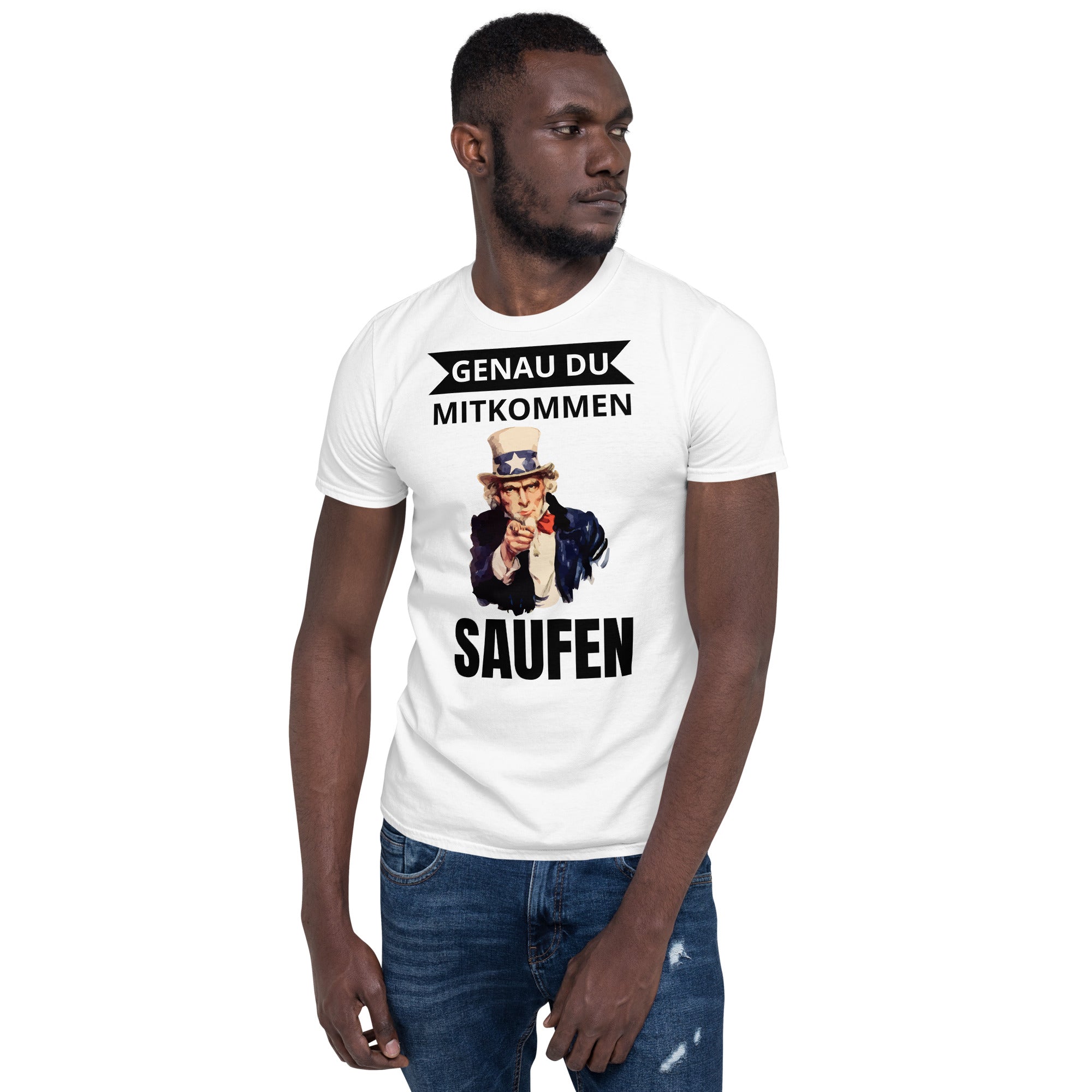 Saufen mitkommen Unisex-T-Shirt