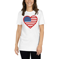 USA Herz Unisex-T-Shirt