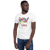 USA Map Unisex-T-Shirt