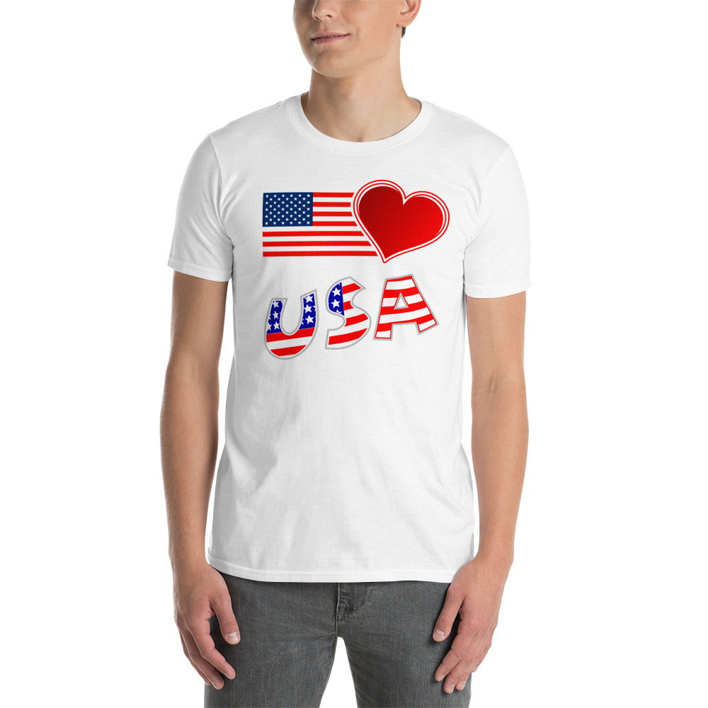 USA Heart Unisex T-Shirt