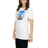 Paris, Kurzärmeliges Unisex-T-Shirt