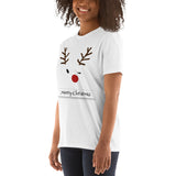 Renntier, christmas, holy night, Kurzärmeliges Unisex-T-Shirt