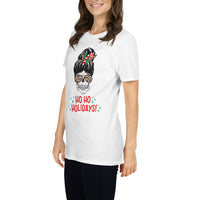 Totenkopf T-Shirt, Weihnachten T-Shirt, Kurzärmeliges Unisex-T-Shirt