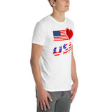 USA Heart Unisex-T-Shirt