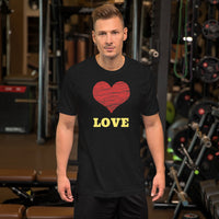Herz Liebe Valentinstag Unisex-T-Shirt