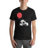 Süßer kleiner Panda mit Ballon Unisex-T-Shirt