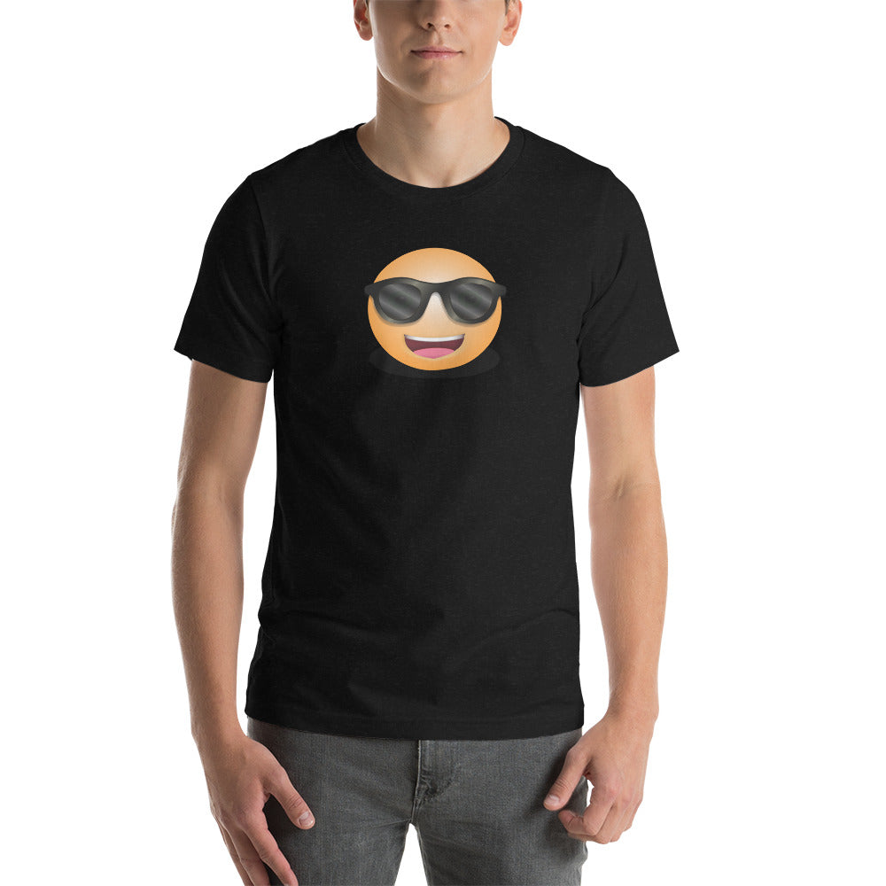 Cooles Lächeln Emoji Unisex-T-Shirt