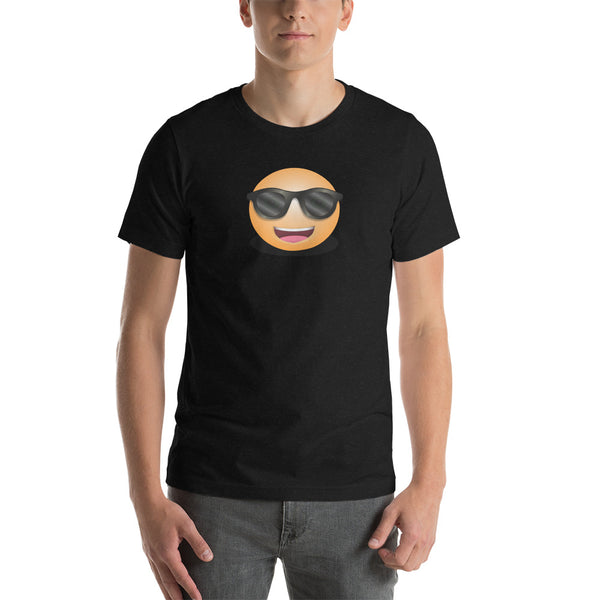 Cooles Lächeln Emoji Unisex-T-Shirt