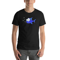 Süßer blauer Fisch Unisex-T-Shirt