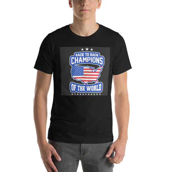 Weltmeister Rücken an Rücken Unisex-T-Shirt