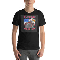 Adler-Klassiker der amerikanischen Flagge Unisex-T-Shirt