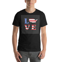 Liebe USA Unisex-T-Shirt