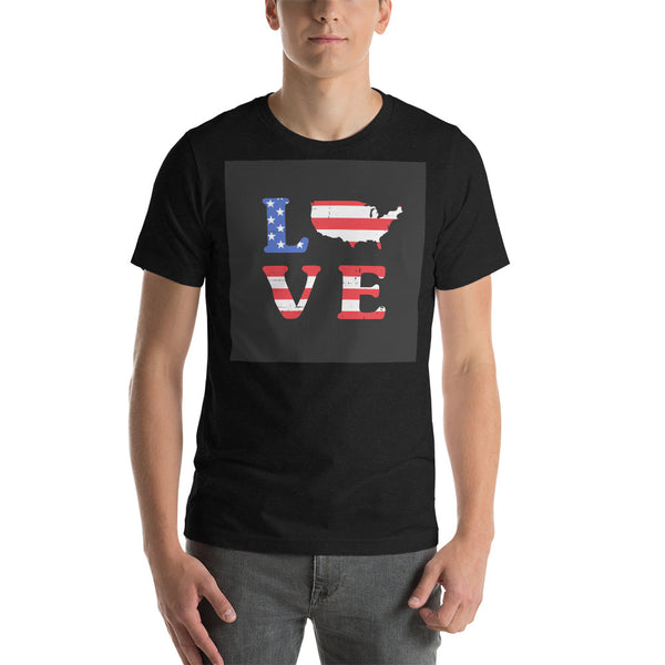 Liebe USA Unisex-T-Shirt