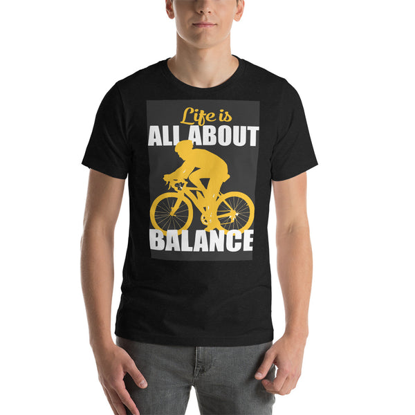 Im leben dreht sich alles um Gleichgewicht Unisex-T-Shirt