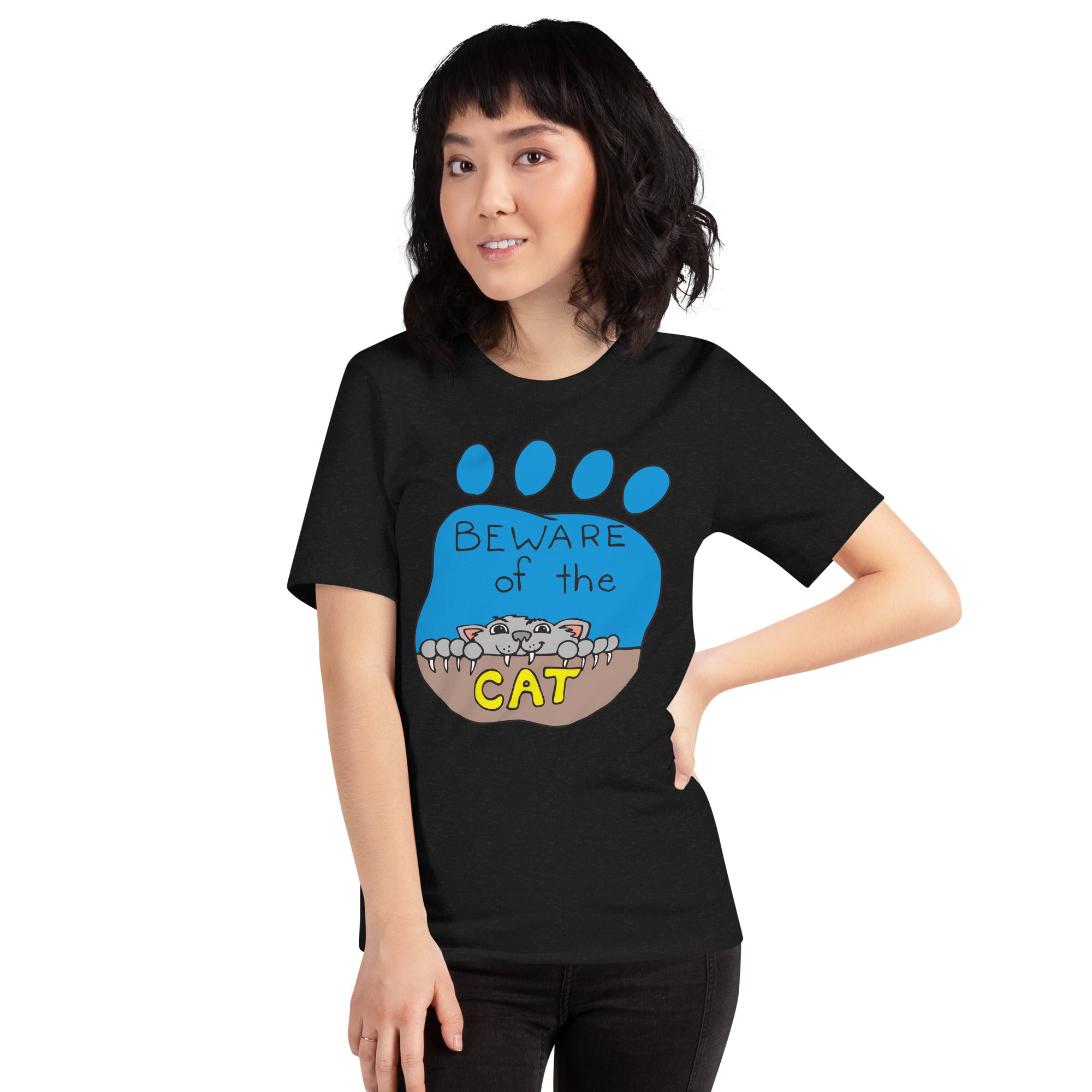 Beware the cat Unisex T-Shirt