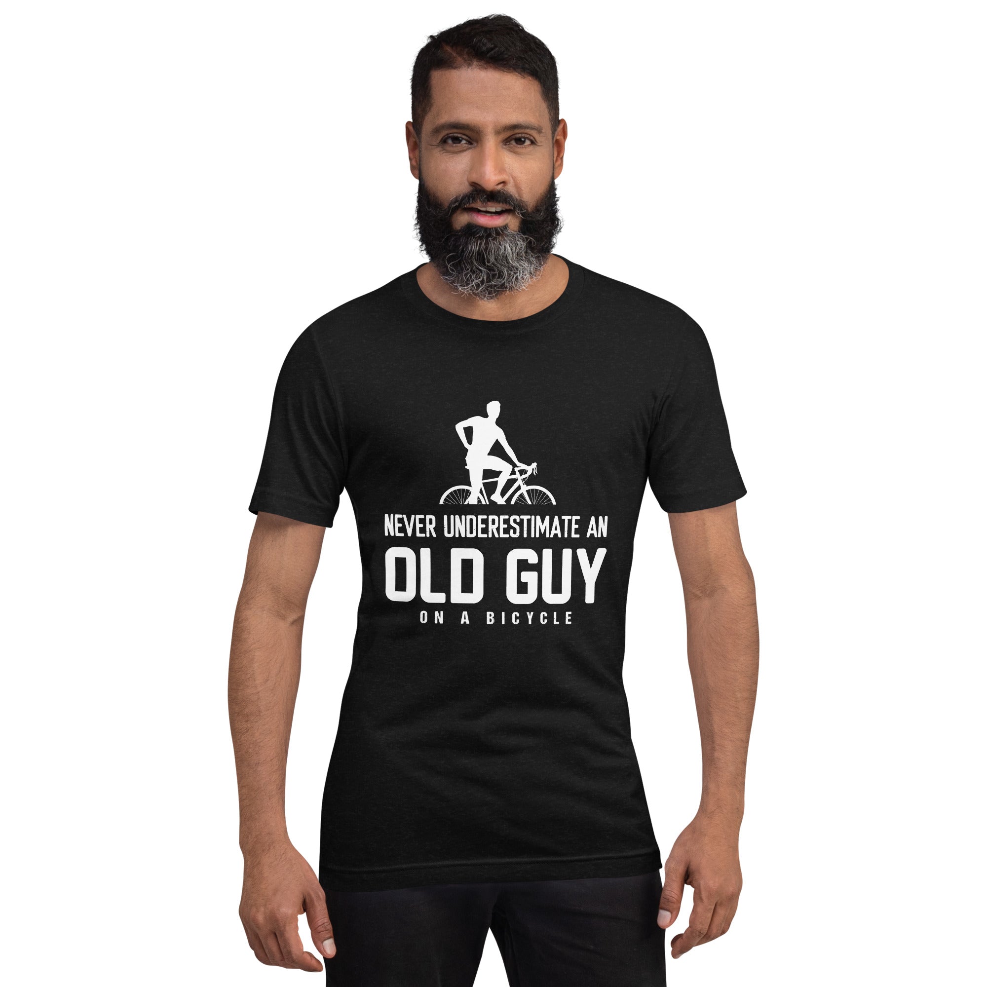 Old guy on a bike unisex t-shirt