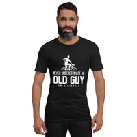 Old guy on a bike Unisex-T-Shirt