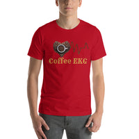 Cooles Design für Kaffeeliebhaber EKG Unisex-T-Shirt